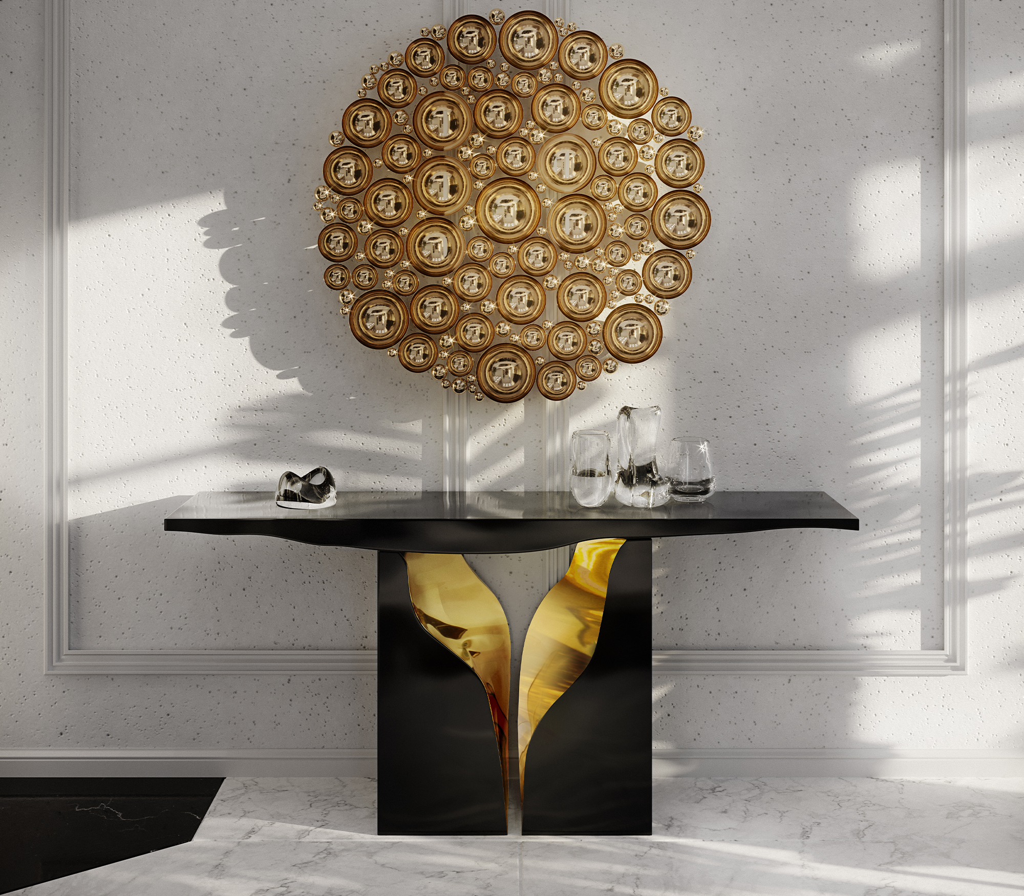 Консоль LAPIAZ BLACK, дизайн Boca do Loco Консоль LAPIAZ BLACK, дизайн Boca do Loco