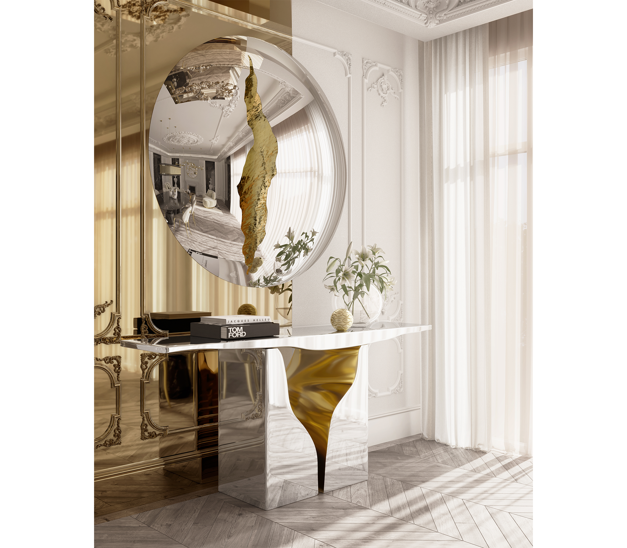 Консоль LAPIAZ, дизайн Boca do Loco Консоль LAPIAZ, дизайн Boca do Loco