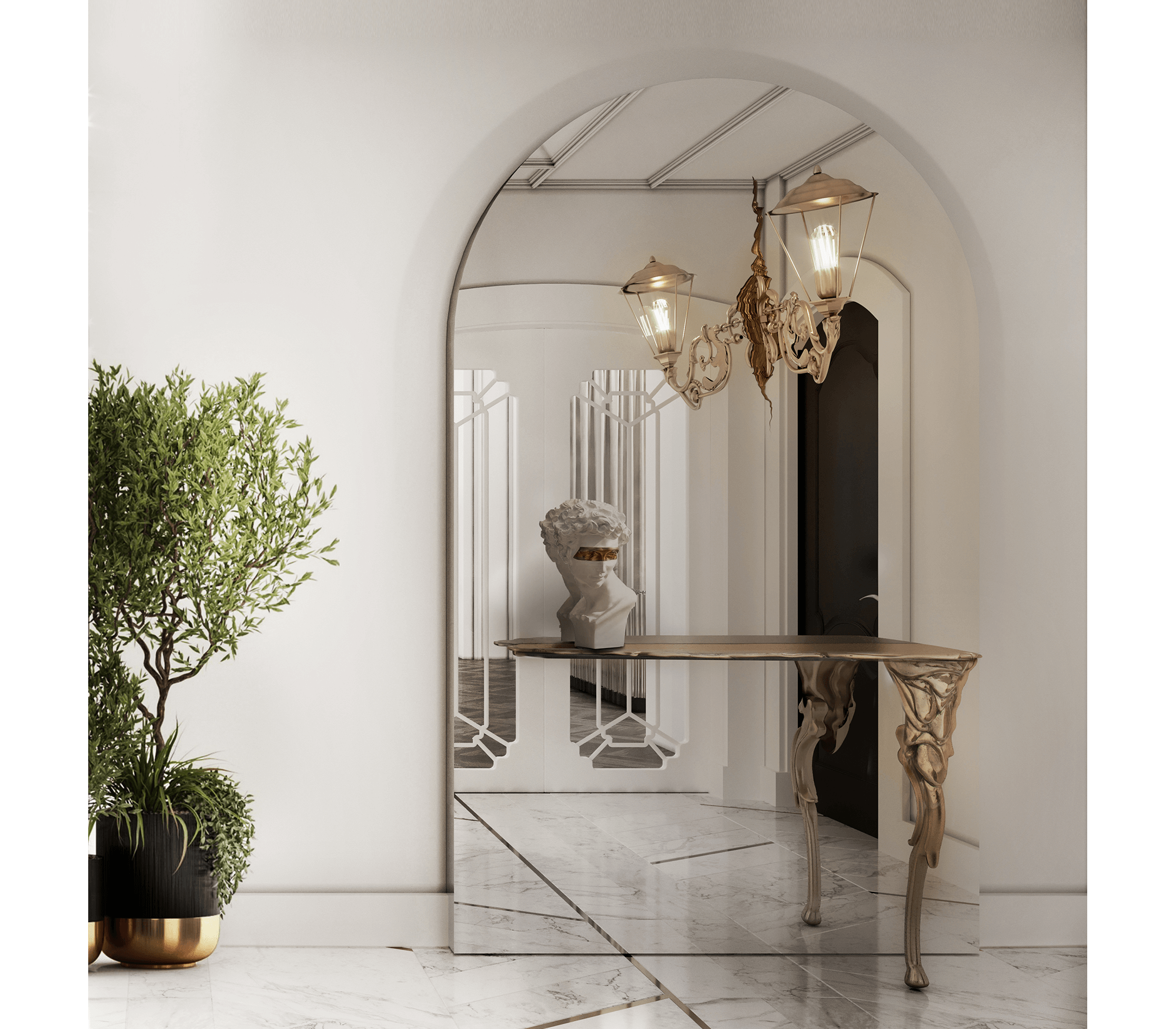 Консоль LUMIERE, дизайн Boca do Loco Консоль LUMIERE, дизайн Boca do Loco