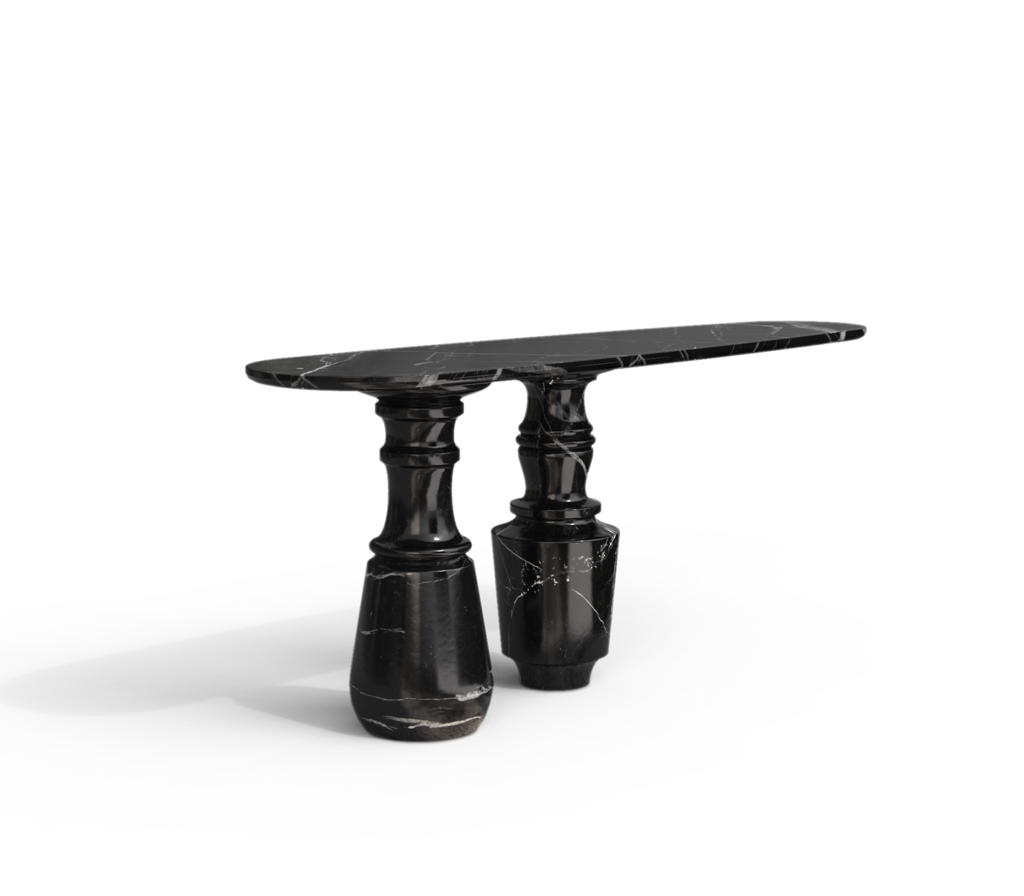 Консоль PIETRA NERO MARQUINA, дизайн Boca do Loco Консоль PIETRA NERO MARQUINA, дизайн Boca do Loco