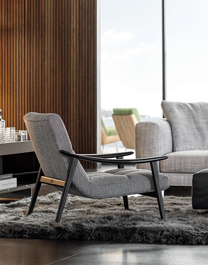 Кресло Fynn, дизайн Minotti Кресло Fynn, дизайн Minotti