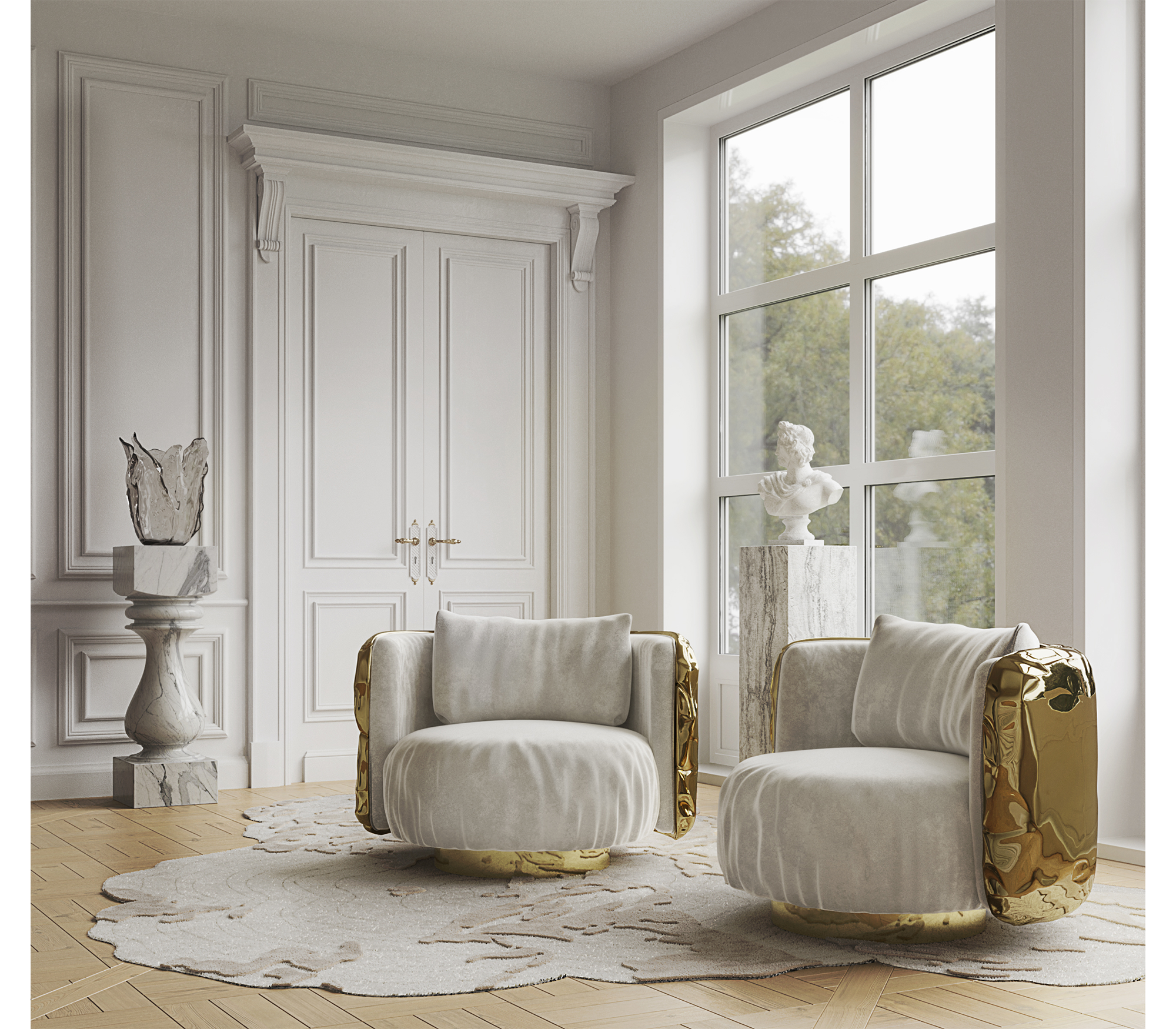 Кресло imperfectio round, дизайн Boca do Lobo Кресло imperfectio round, дизайн Boca do Lobo