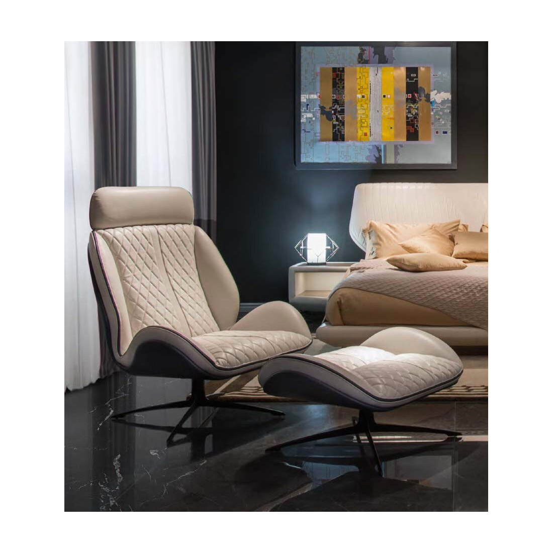 Кресло Pau Armchair & Footrest, дизайн Tonino Lamborghini Casa Кресло Pau Armchair & Footrest, дизайн Tonino Lamborghini Casa