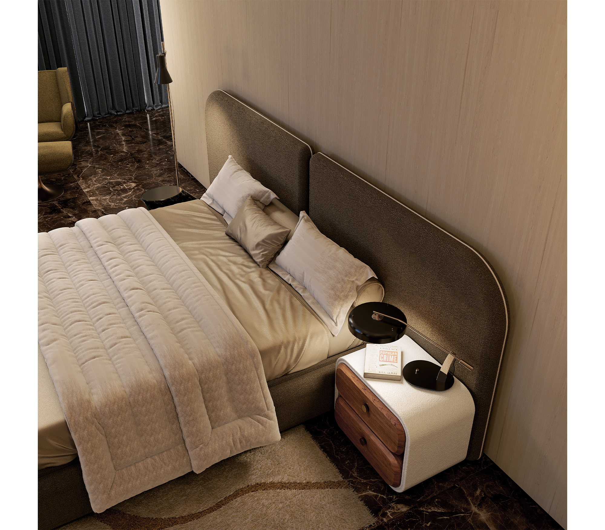 Кровать ISADORA, дизайн Boca do Lobo Кровать ISADORA, дизайн Boca do Lobo