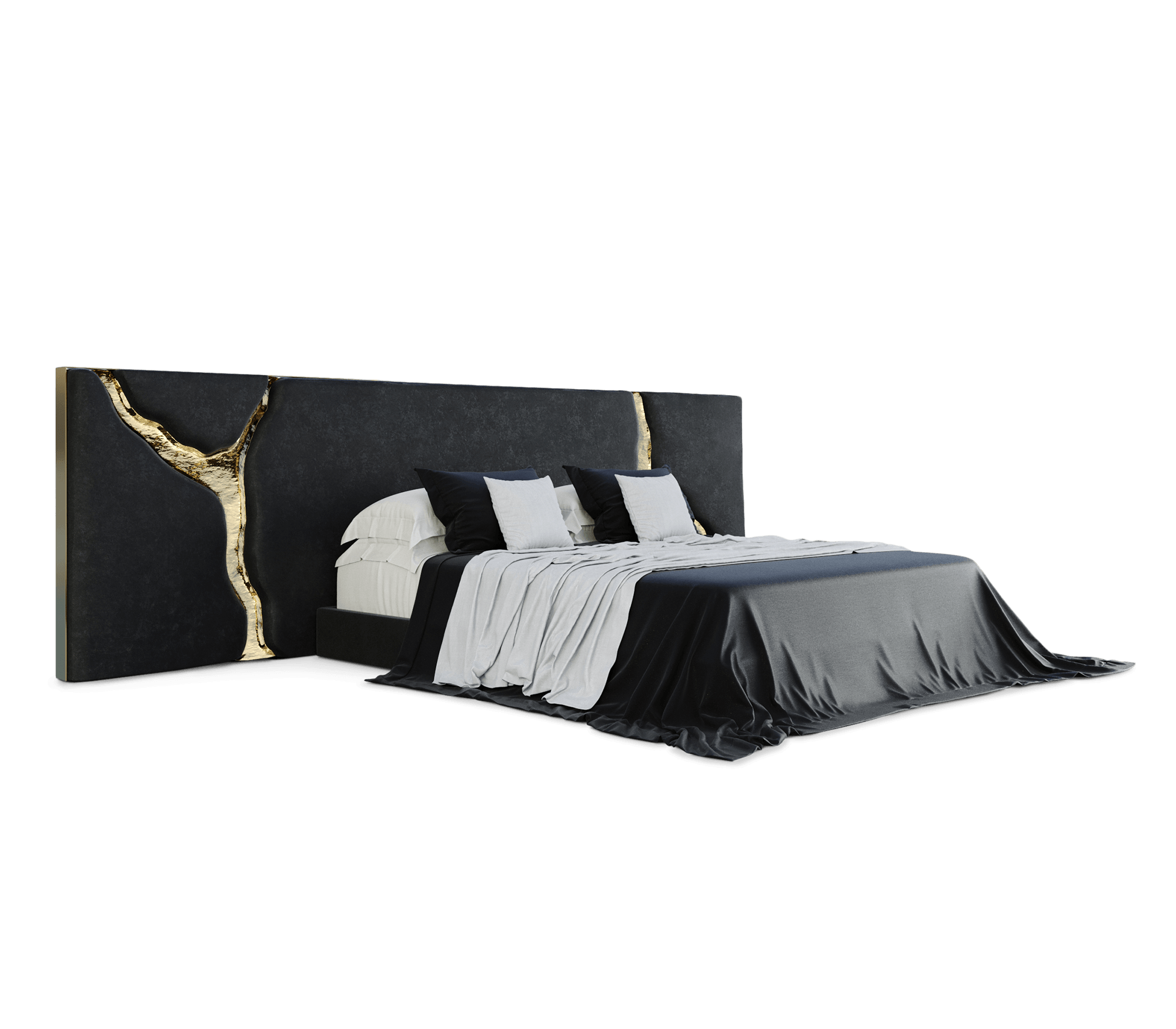 Кровать LAPIAZ BLACK, дизайн Boca do Lobo Кровать LAPIAZ BLACK, дизайн Boca do Lobo