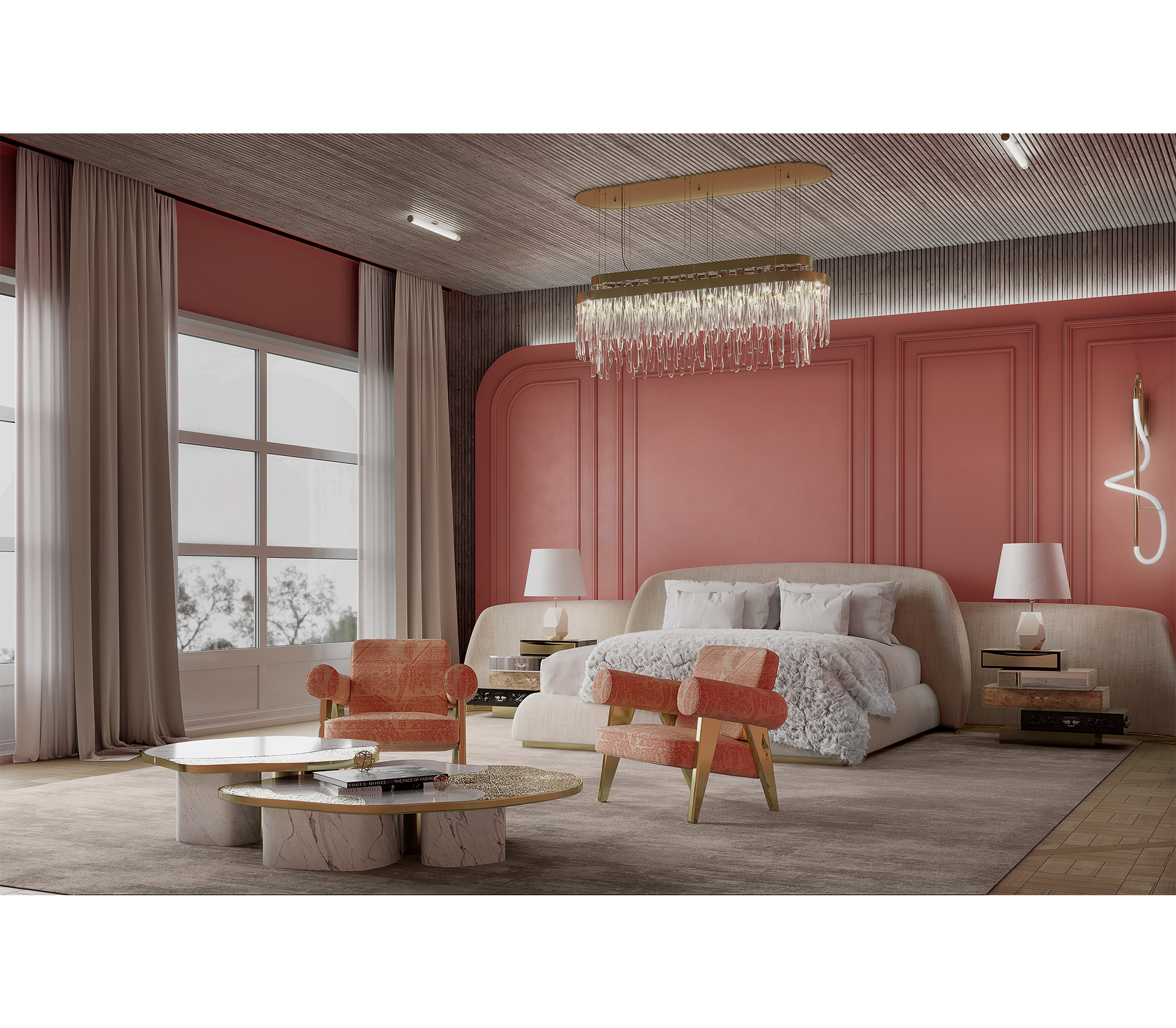 Кровать ODETTE, дизайн Boca do Lobo Кровать ODETTE, дизайн Boca do Lobo