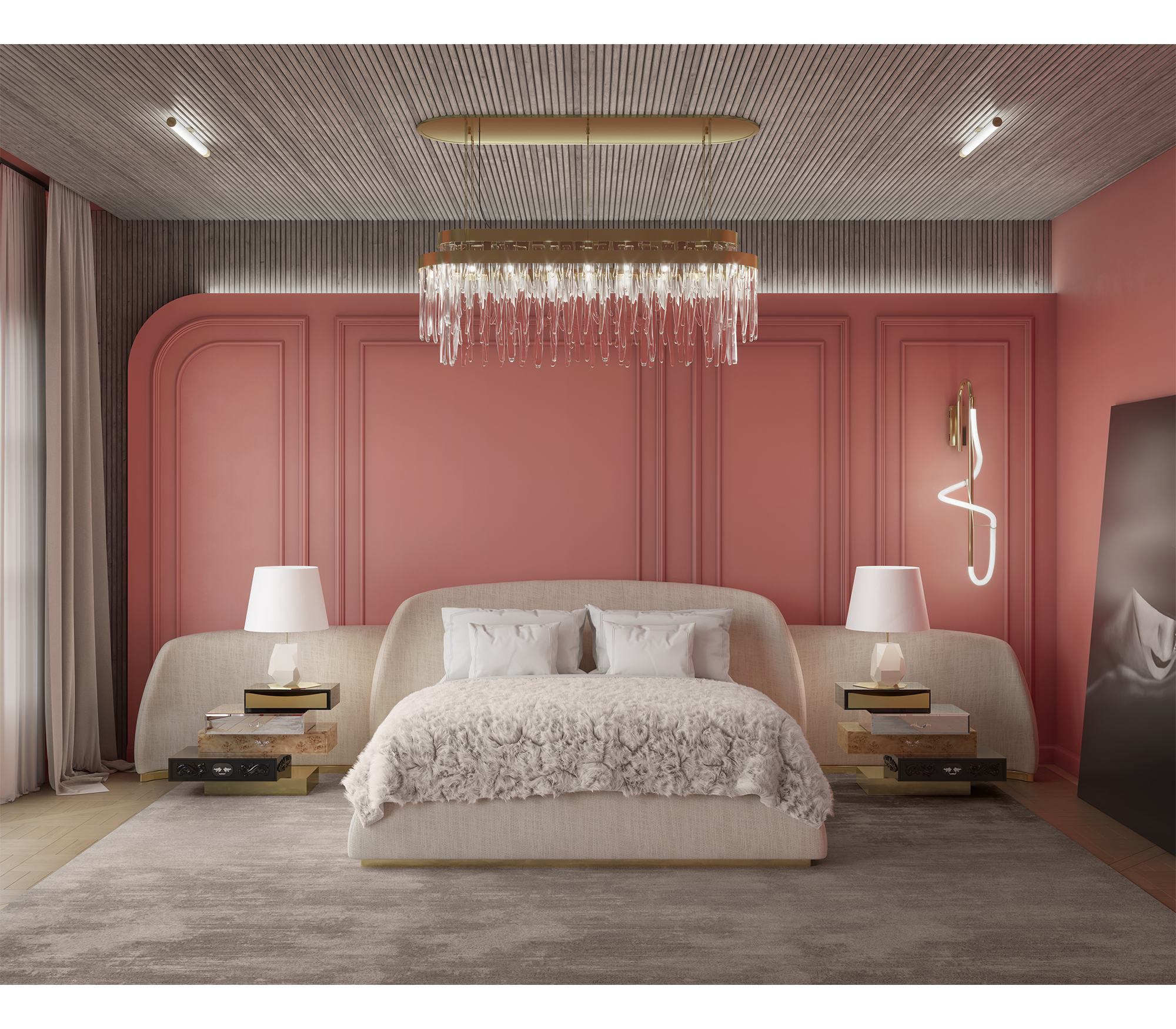 Кровать ODETTE, дизайн Boca do Lobo Кровать ODETTE, дизайн Boca do Lobo