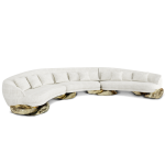 Диван angra white curved, дизайн Boca do Lobo Диван angra white curved, дизайн Boca do Lobo