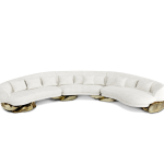 Диван angra white curved, дизайн Boca do Lobo Диван angra white curved, дизайн Boca do Lobo