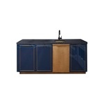 Кухня Amuneal's Gloss Lacquer Bar with Integral Brass Sink Кухня Amuneal's Gloss Lacquer Bar with Integral Brass Sink