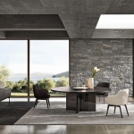 Стол обеденный Marvin, дизайн Minotti Стол обеденный Marvin, дизайн Minotti