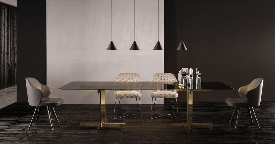 Стол обеденный Catlin, дизайн Minotti Стол обеденный Catlin, дизайн Minotti