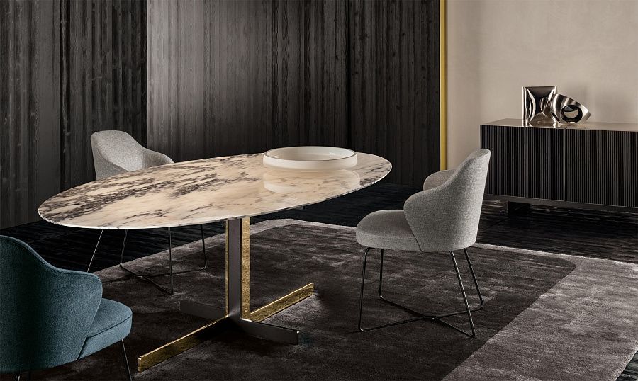 Стол обеденный Catlin, дизайн Minotti Стол обеденный Catlin, дизайн Minotti