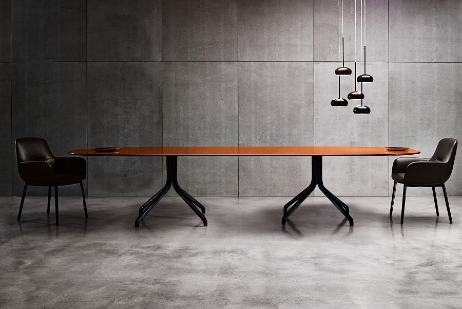 Стол обеденный Claydon, дизайн Minotti Стол обеденный Claydon, дизайн Minotti