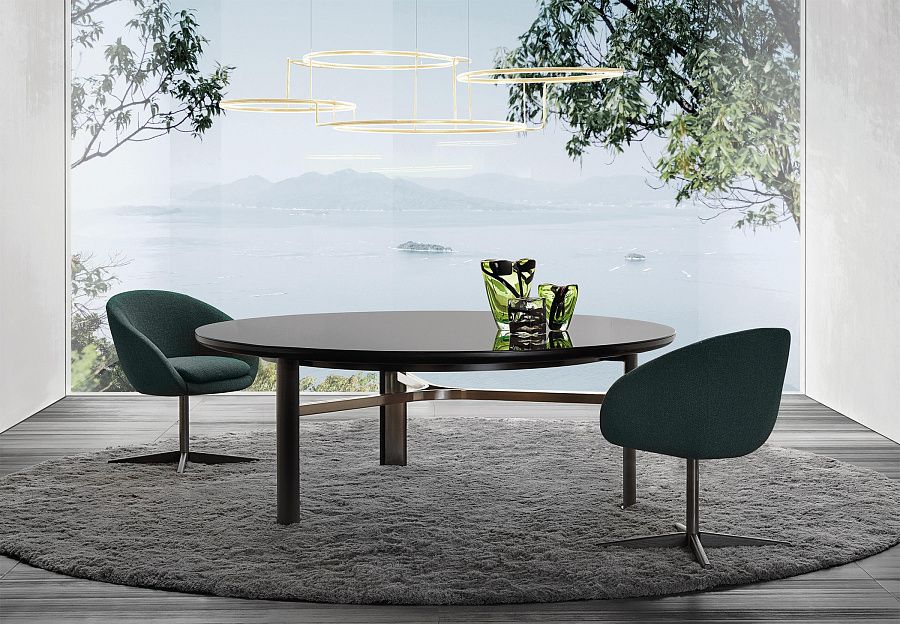 Стол обеденный Dan, дизайн Minotti Стол обеденный Dan, дизайн Minotti