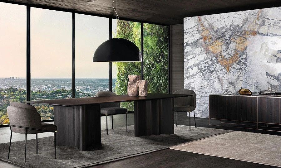 Стол обеденный Lou, дизайн Minotti Стол обеденный Lou, дизайн Minotti