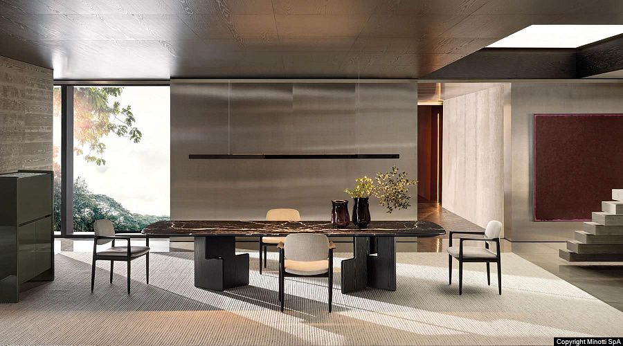 Стол обеденный Nico, дизайн Minotti Стол обеденный Nico, дизайн Minotti