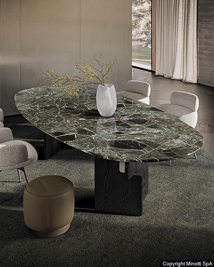 Стол обеденный Nico, дизайн Minotti Стол обеденный Nico, дизайн Minotti