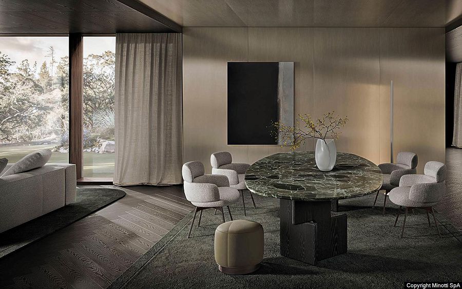 Стол обеденный Nico, дизайн Minotti Стол обеденный Nico, дизайн Minotti