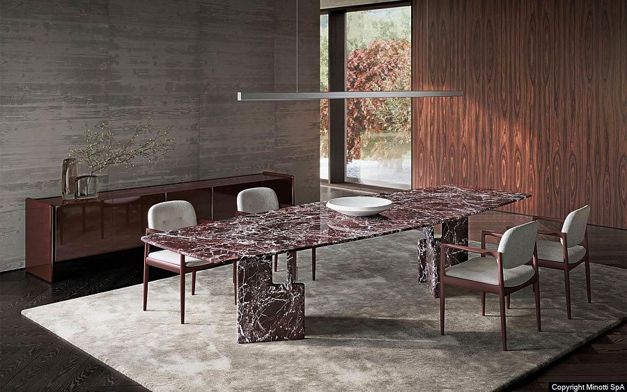 Стол обеденный Nico, дизайн Minotti Стол обеденный Nico, дизайн Minotti